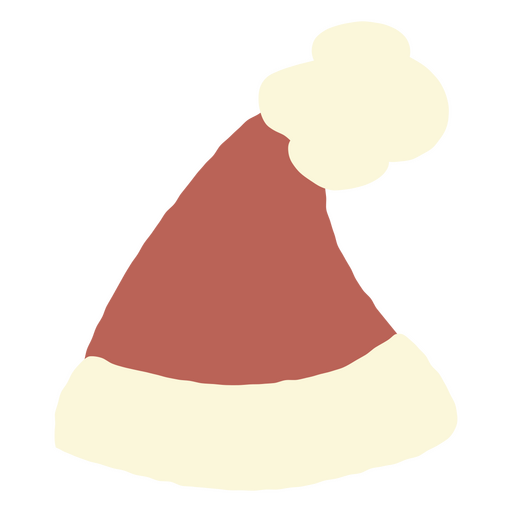 Chapéu de Papai Noel estilo simples Desenho PNG