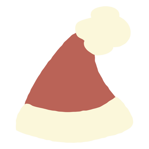 Sombrero de santa estilo plano Diseño PNG