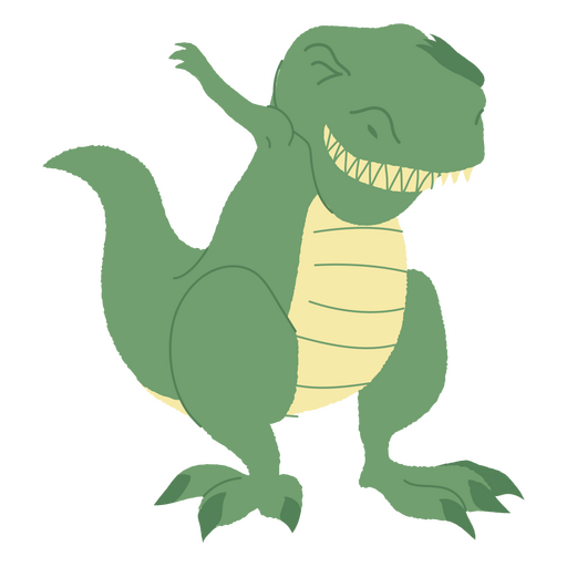 T-rex dabbing PNG Design