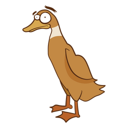 Ente-Cartoon-Figur PNG-Design