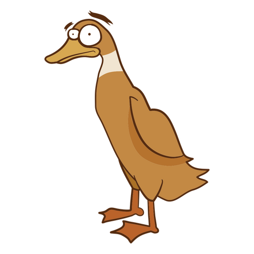 Duck cartoon character PNG Design