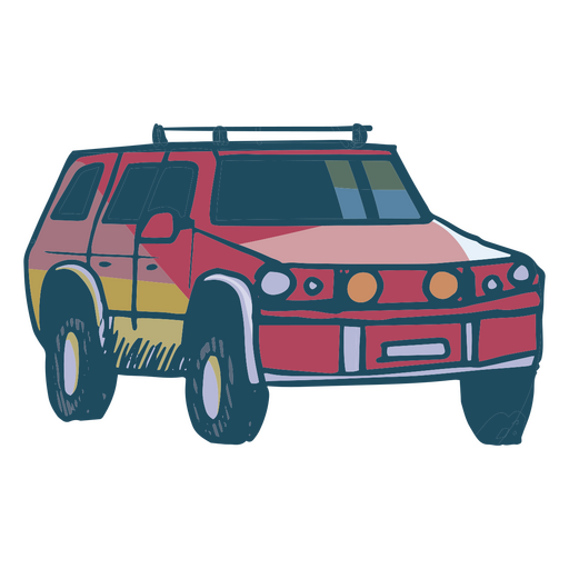 Ilustração de um SUV Desenho PNG