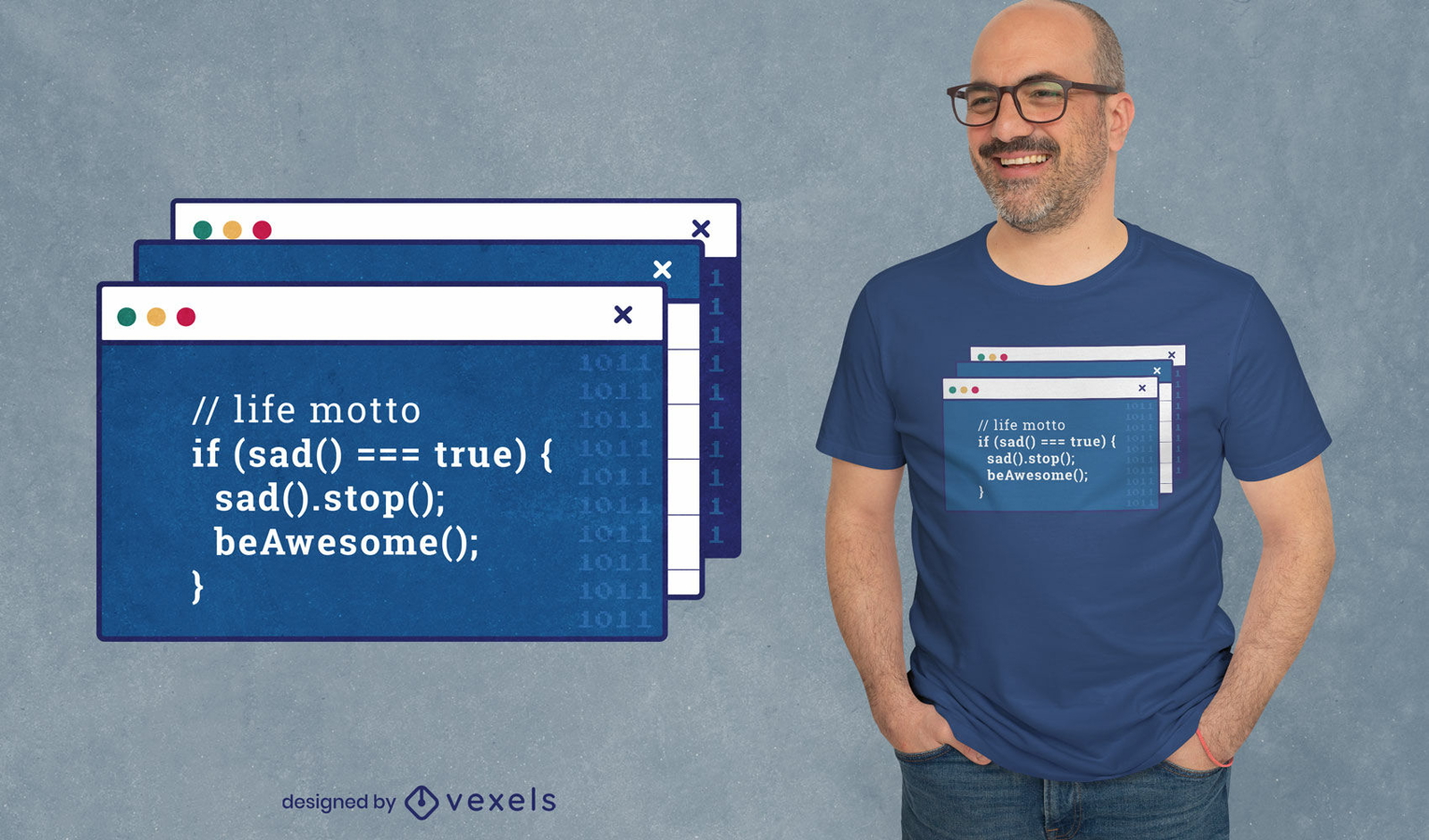 Design de camiseta de tela de computador de codificação engraçado