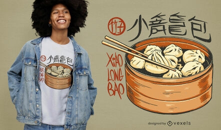 Xiaolongbao dumplings t-shirt design
