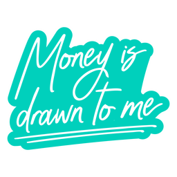 Letras de cotización de afirmación de dinero dibujado Transparent PNG