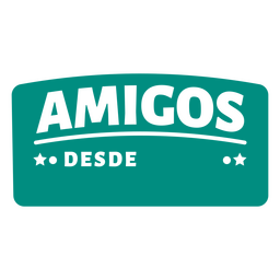 Amigos spanisches Zitat-Abzeichen PNG-Design