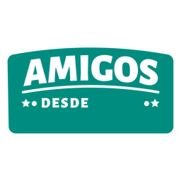Amigos spanish quote badge PNG Design Transparent PNG