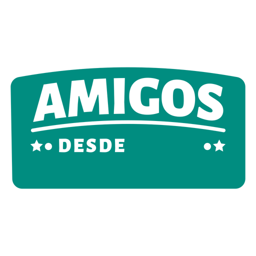 Amigos spanisches Zitat-Abzeichen PNG-Design