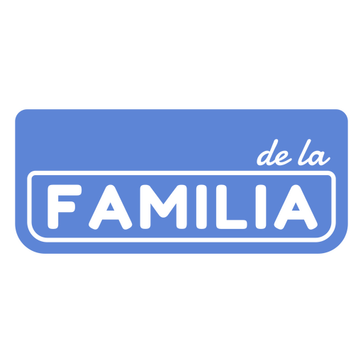 Distintivo de citação em espanhol da família Desenho PNG