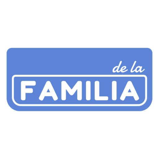 Familia spanisches Zitatabzeichen PNG-Design