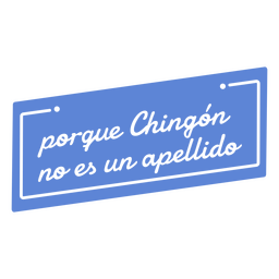 Chingon-Zitat blaues Abzeichen PNG-Design