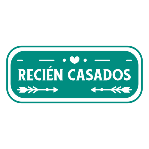 Just married spanish quote PNG Design
