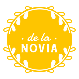 Chapas recortables español novia personalizables Diseño PNG