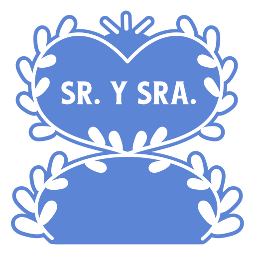 Citação de casamento espanhol Sr y sra Desenho PNG