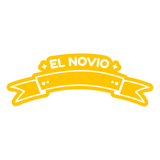 Emblemas recortados em espanhol personalizável do noivo Desenho PNG