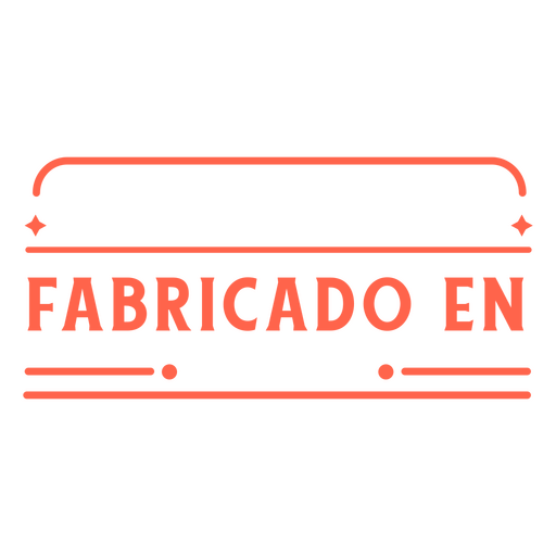 Citação em espanhol personalizável Made In Desenho PNG