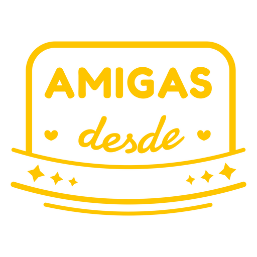 Citação espanhola de amigos personalizáveis Desenho PNG