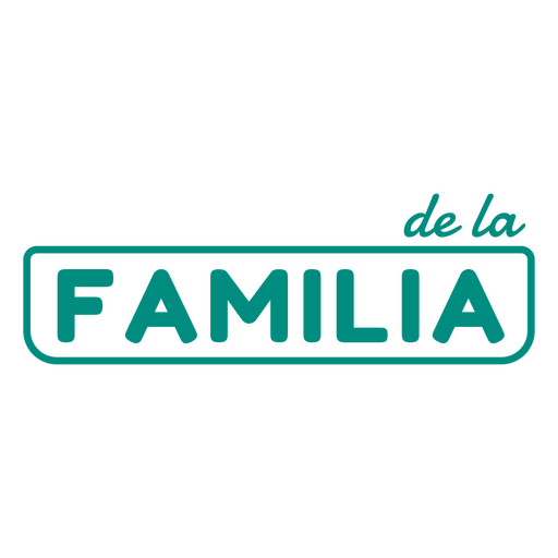 Customizable family spanish green quote PNG Design