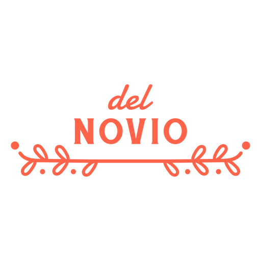 cita española del novio Diseño PNG