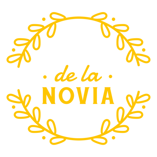 Emblemas marcam o espanhol da noiva personalizável Desenho PNG