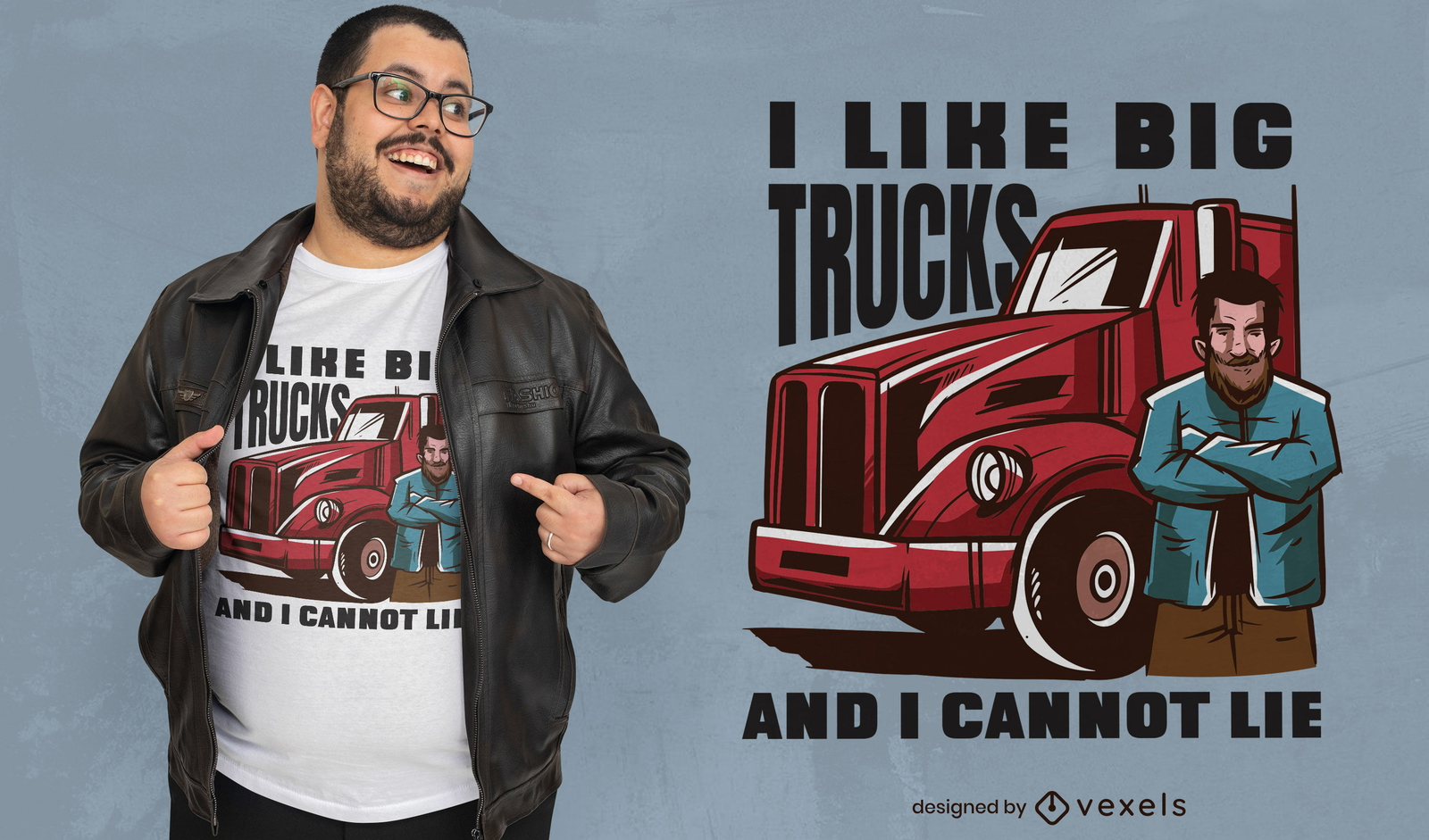 Big trucks t-shirt design