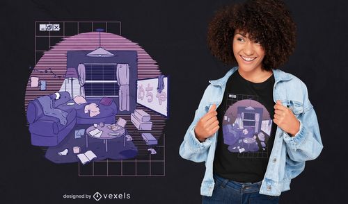 Vaporwave T Shirt The Room