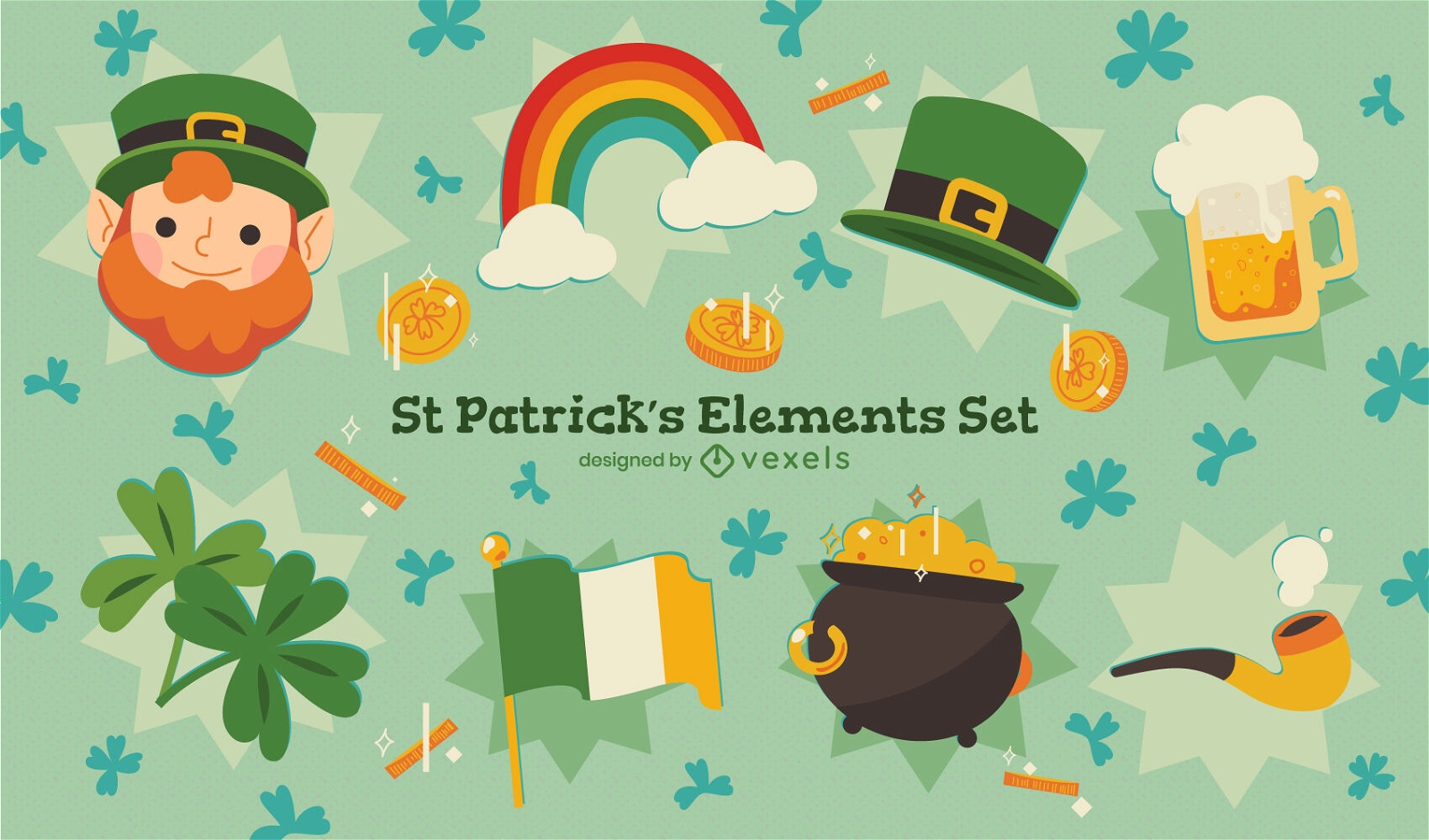 St. Patricks Elemente Set