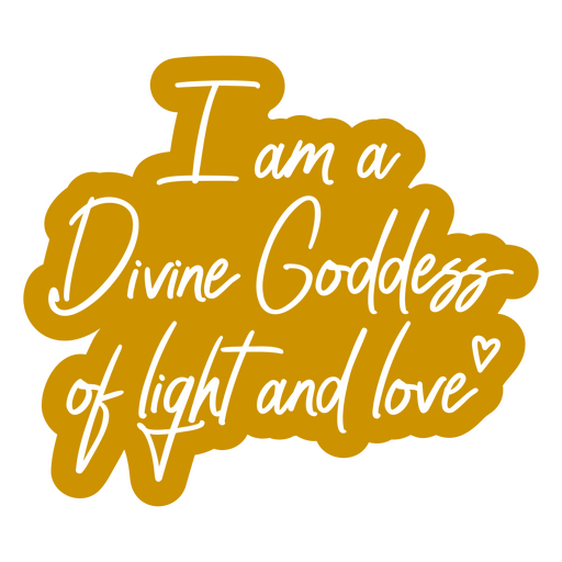 Self love goddess quote PNG Design