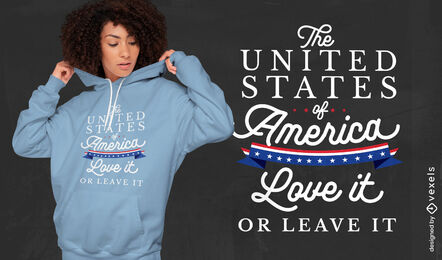 USA lieben T-Shirt-Design