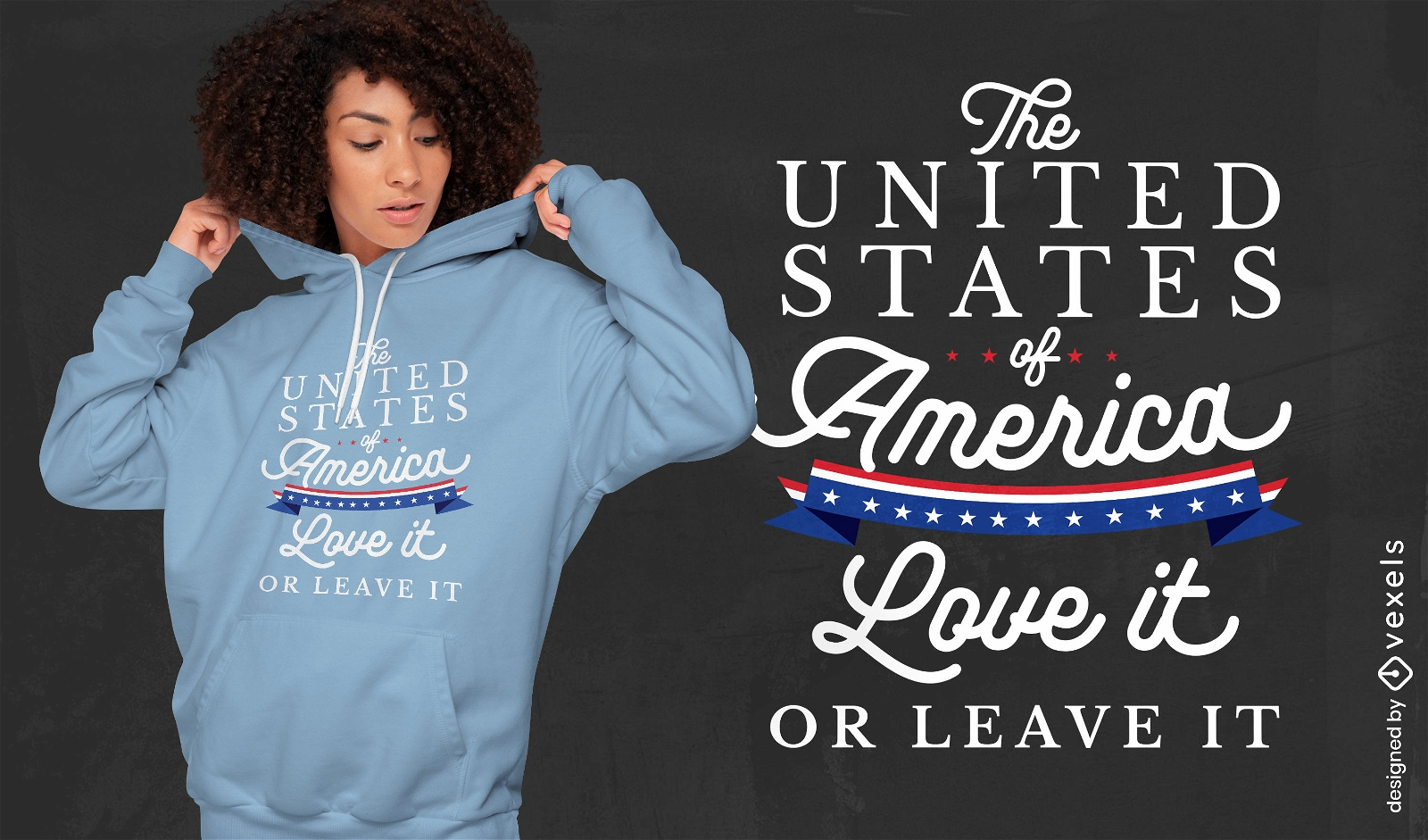 Dise?o de camiseta de amor de EE. UU.