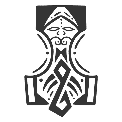 Icono tribal de vikingos Diseño PNG