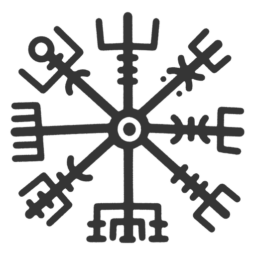 Icono abstracto tribal vikingos Diseño PNG