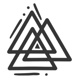 Vikings tribal triangles icon PNG Design Transparent PNG