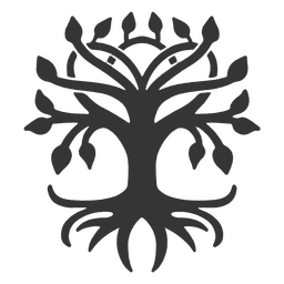 Árbol tribal de los vikingos Diseño PNG
