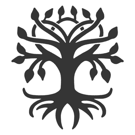 Árbol tribal de los vikingos Diseño PNG
