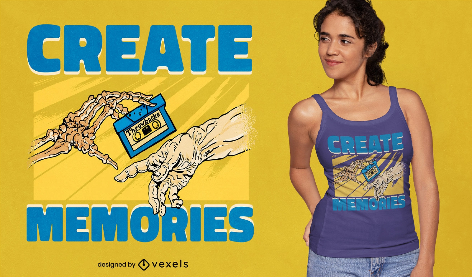 Erstellen Sie Erinnerungen T-Shirt-Design