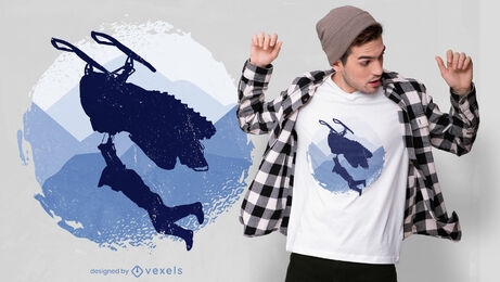 Snowmbobile transport t-shirt design