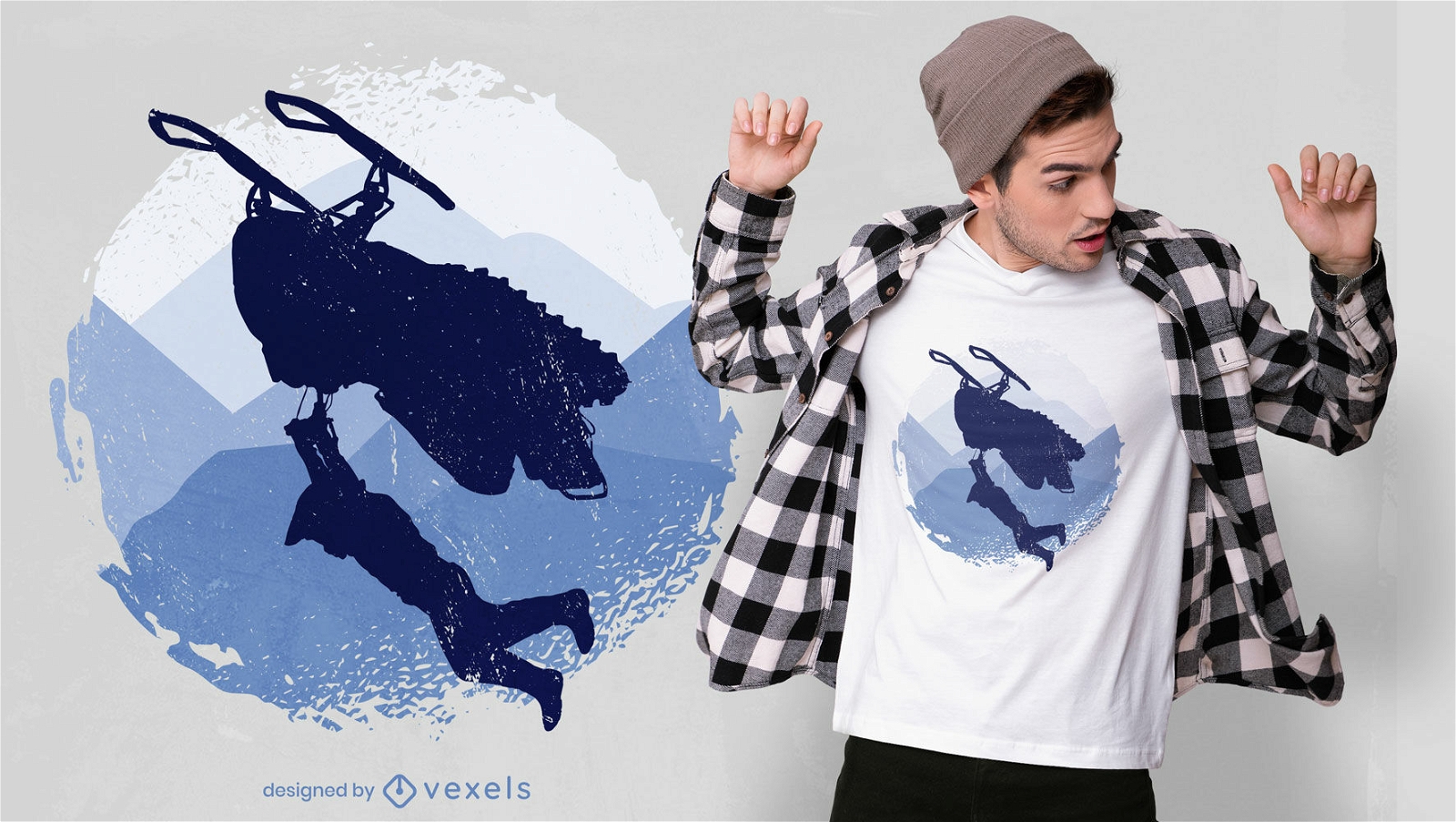 Design de camiseta de transporte Snowmbobile