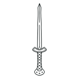Estilo antigo de golpe de espada Desenho PNG
