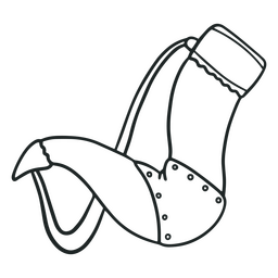 Antiker Hornschlag PNG-Design