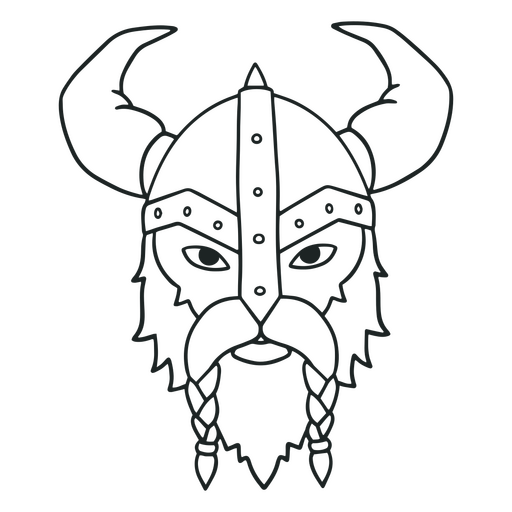 Curso de personagem Viking Desenho PNG