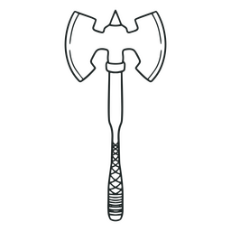 Antiker Axtschlag PNG-Design
