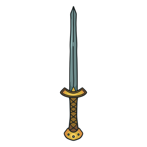 Braunes antikes Schwert