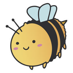 Abelha fofa Desenho PNG