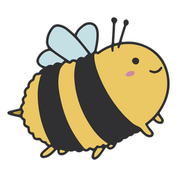 Hummel niedliches Insektentier PNG-Design
