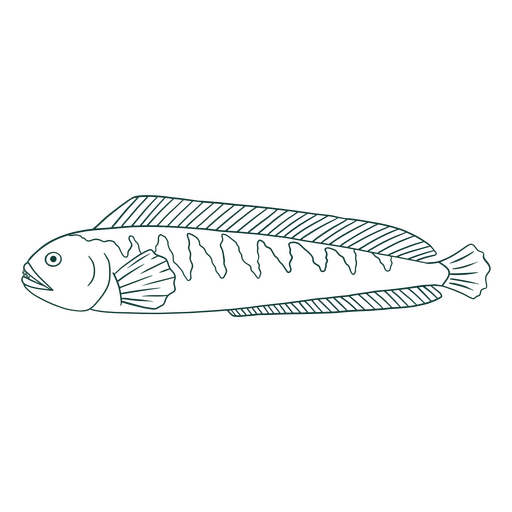 Peixe natureza ícone animal de água simples Desenho PNG