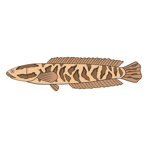 Ícone de peixe de natureza animal de água Desenho PNG