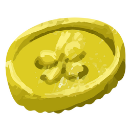moneda de oro trébol Diseño PNG