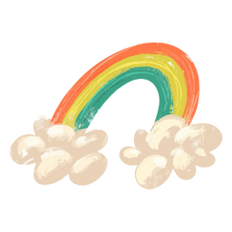 Regenbogen in drei Farben PNG-Design