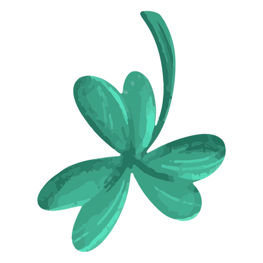 St. Patrick's three leaf clover icon PNG Design